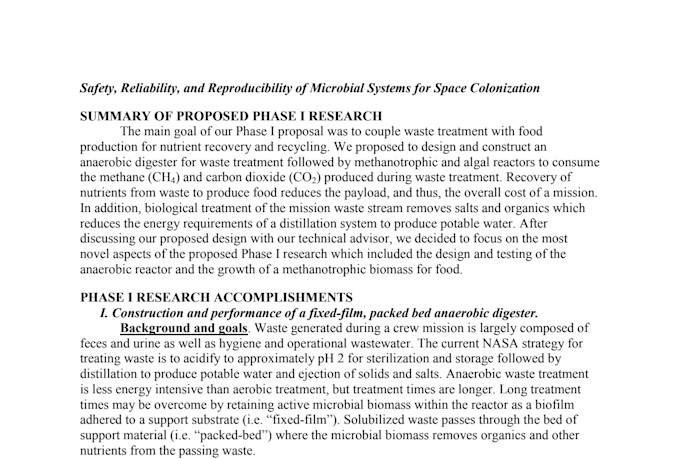 prepare a nasa sbir proposal